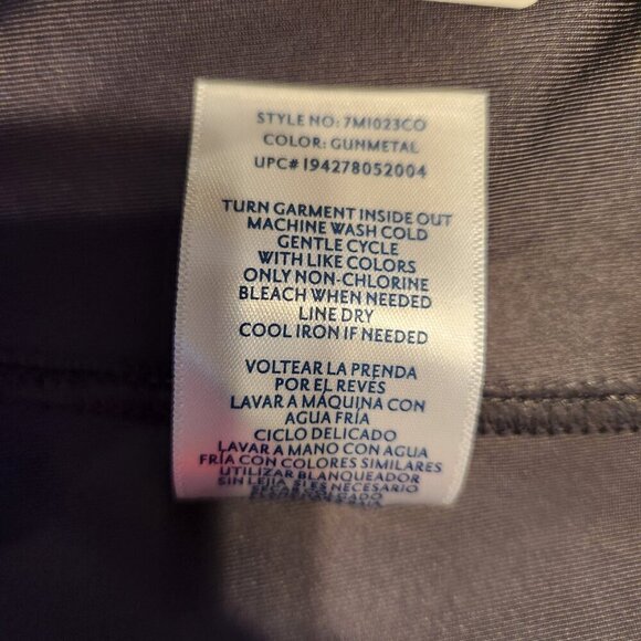 7 Seven Gunmetal Faux Leather Leggings Size Medium - Picture 6 of 10